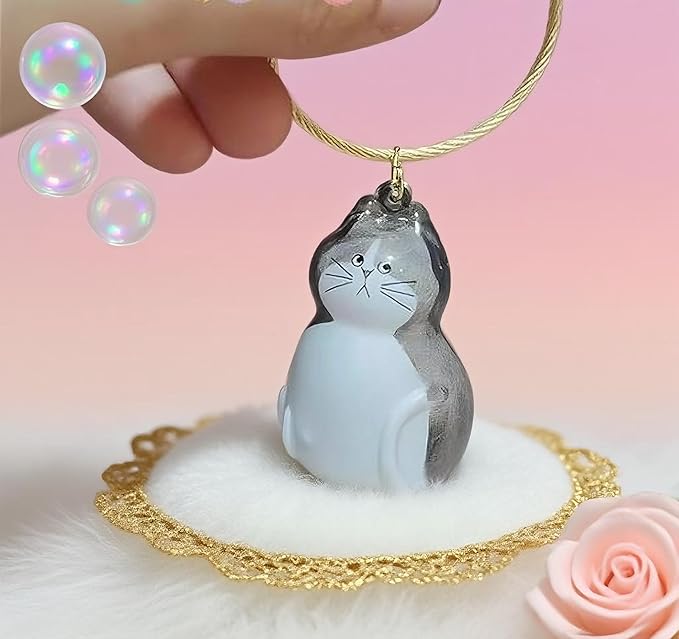 Pet fur memory keychain,  Creative Pet Fur Keepsake Holder, Can Be Used as Pendant, Gift & Memorial