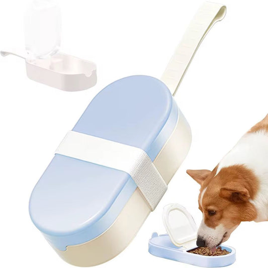 Pet-walk Travel Bowls 250ml Water Bottle, 90g Food Containers