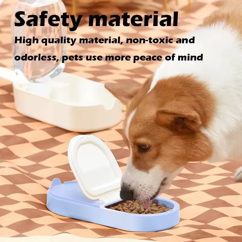 Pet-walk Travel Bowls 250ml Water Bottle, 90g Food Containers