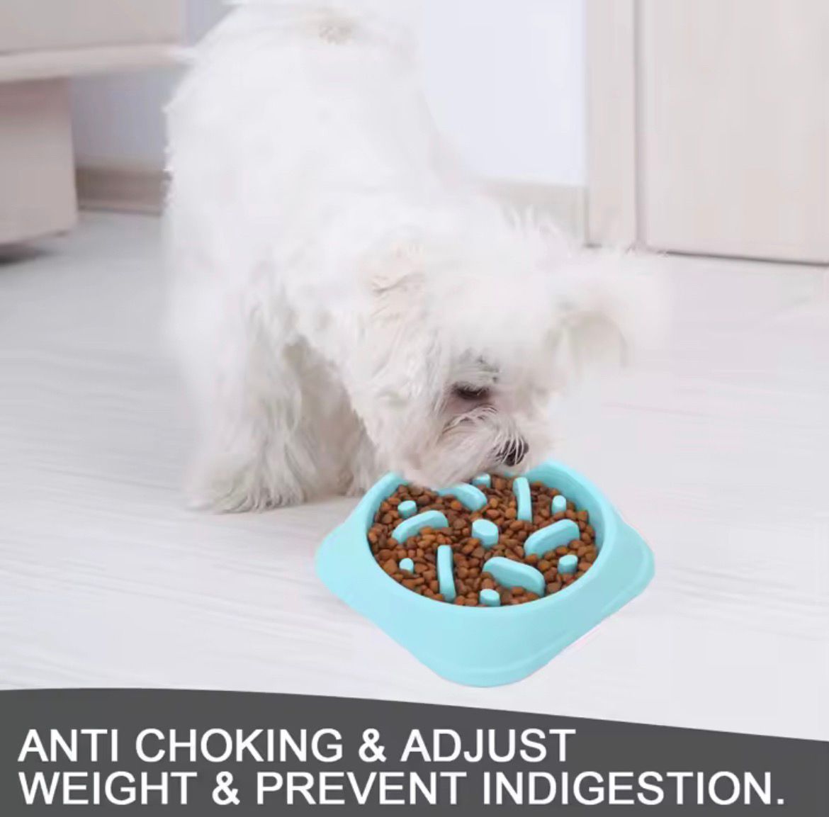 Slow feeder Dog Bowls, Anti-Choking, Anti-Slip Puzzle Dog Food Bowls