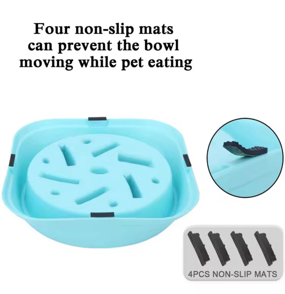 Slow feeder Dog Bowls, Anti-Choking, Anti-Slip Puzzle Dog Food Bowls